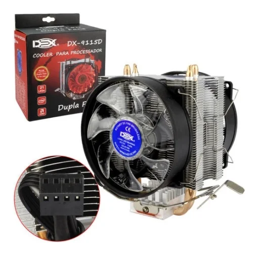 Cooler Para Processador DEX Duplo, LED Azul, 15 LEDs - DX-9115D 5