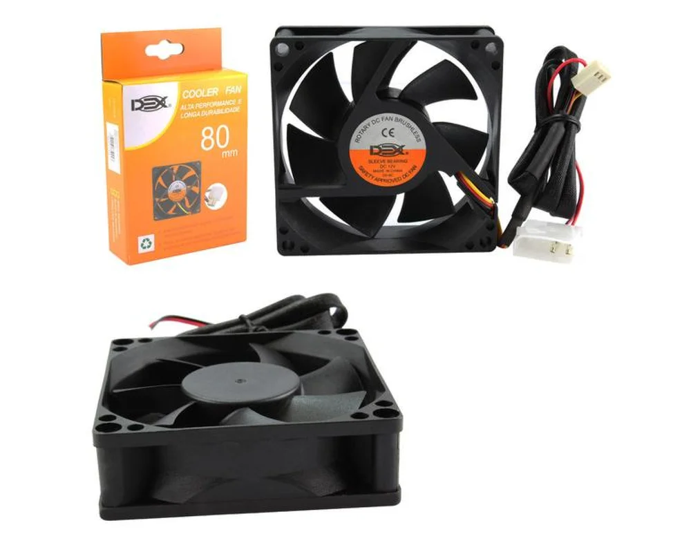 Cooler FAN DEX, 8x80mm, 1500 RPM, Para Gabinete - DX-8C 4