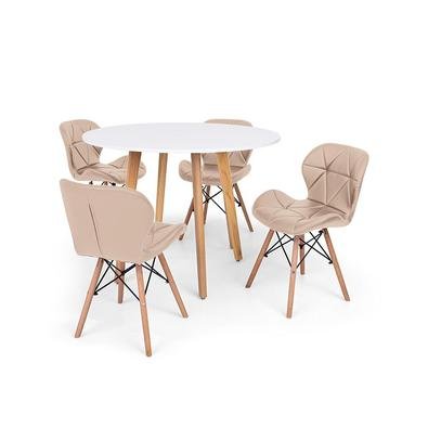 O Conjunto Mesa de Jantar Laura com Cadeiras Leda são importantes itens para a sua decoração. Independente da proposta, a decoração da sua residência