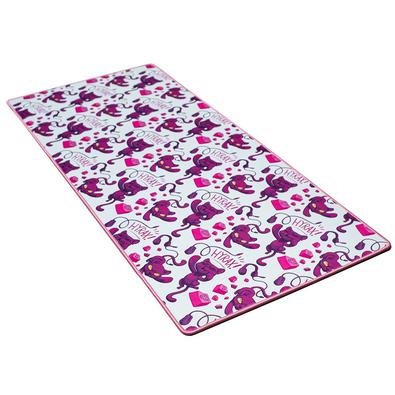 Mousepad Gamer Motospeed Hyrax Hmp901w 900x400 Ilustrado Branco E Rosa