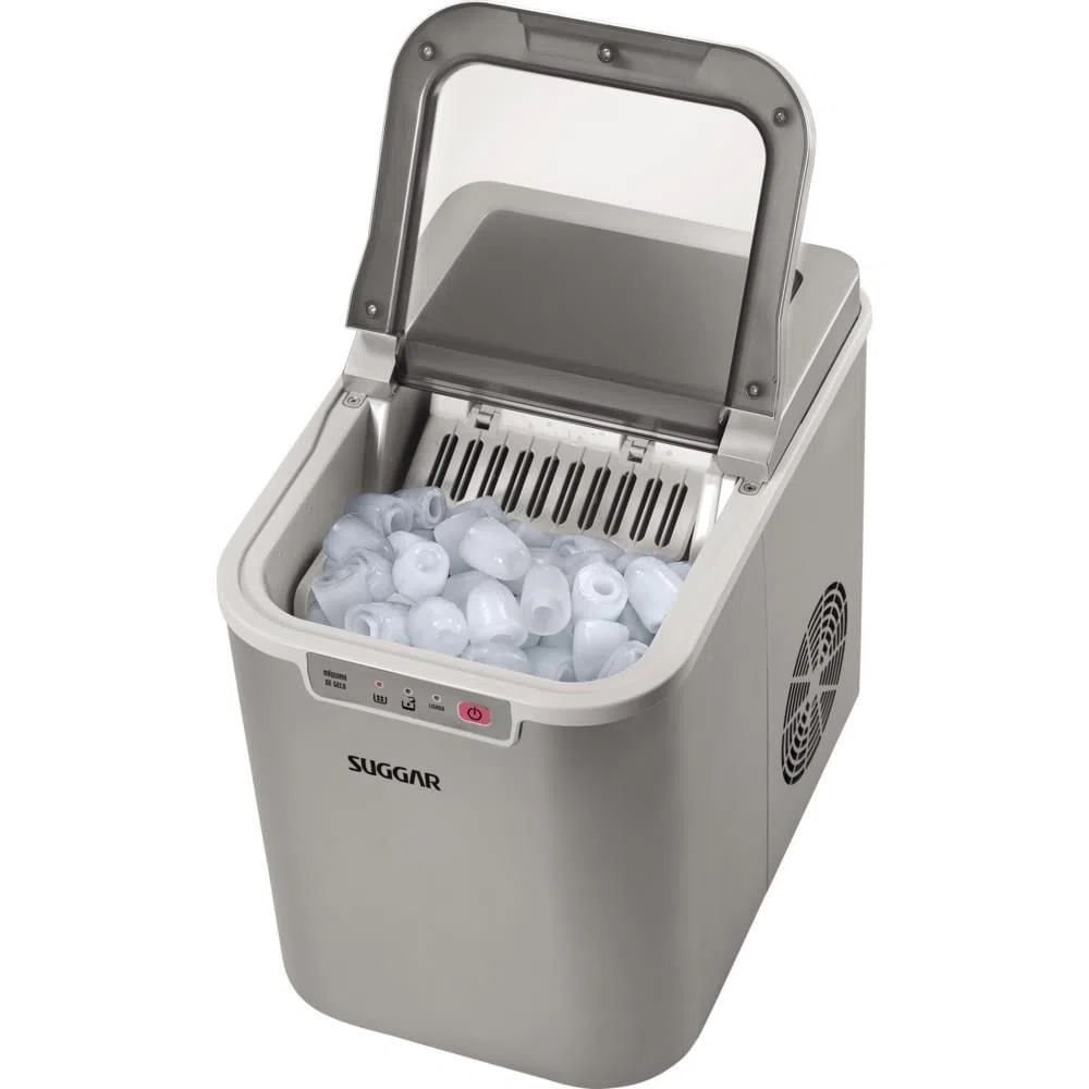 Máquina De Gelo Suggar, 12 Kg, Prata, 220v - Mg1501PR