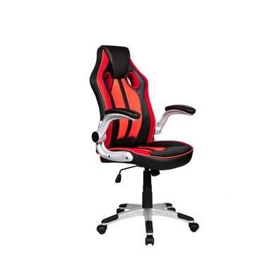 Cadeira Gamer Pelegrin Pel-3009, Couro Pu - Preta E Vermelha
