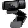 Webcam Logitech  Full HD 1080P 30FPS, Com Microfone Estéreo, USB,  15MP, Preta