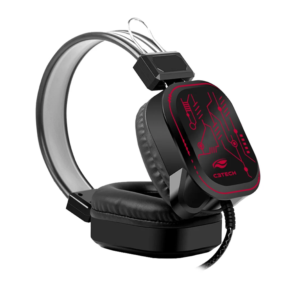 Imagem 4 de 5 do produto Headset Gamer C3Tech Crane II PH-G320BKV2, RGB, Com Microfone, USB