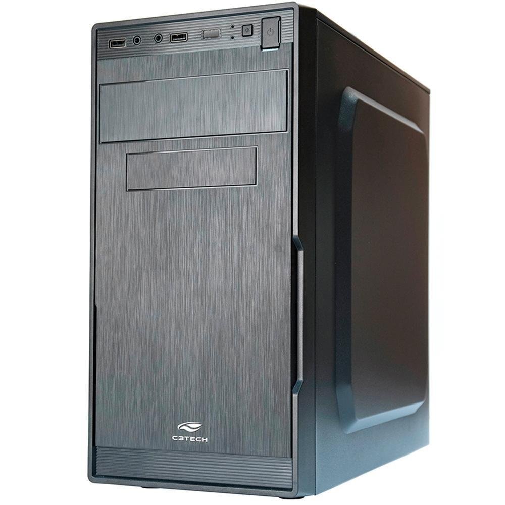 Gabinete Kmex Atx Gm53y1 C/ Fonte 200w 2 Baias Preto
