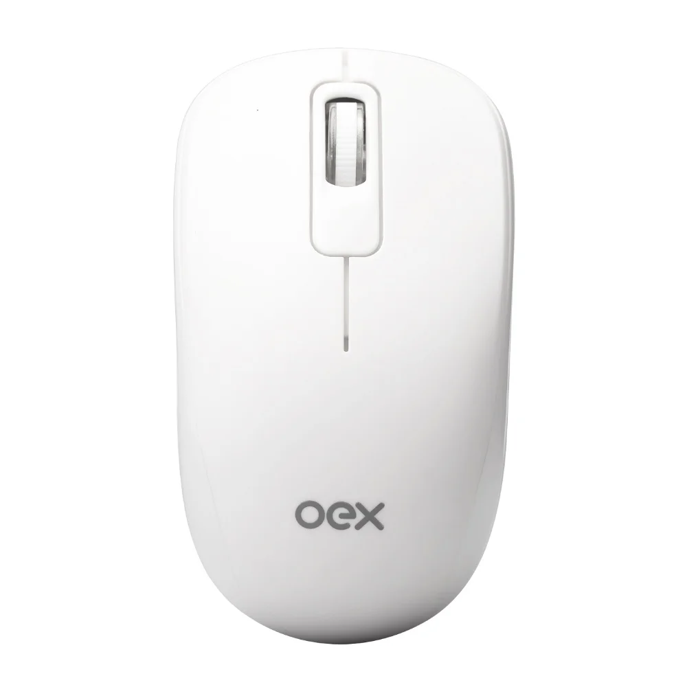 Imagem 3 de 5 do produto Teclado E Mouse Sem Fio OEX Tm410 Pop, USB, ABNT2, Teclas redondas e silenciosas, Branco