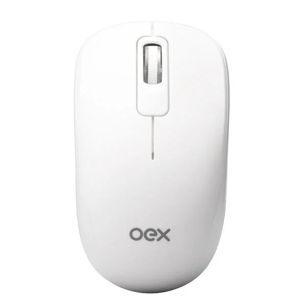 Imagem 4 de 5 do produto Teclado E Mouse Sem Fio OEX Tm410 Pop, USB, ABNT2, Teclas redondas e silenciosas, Branco