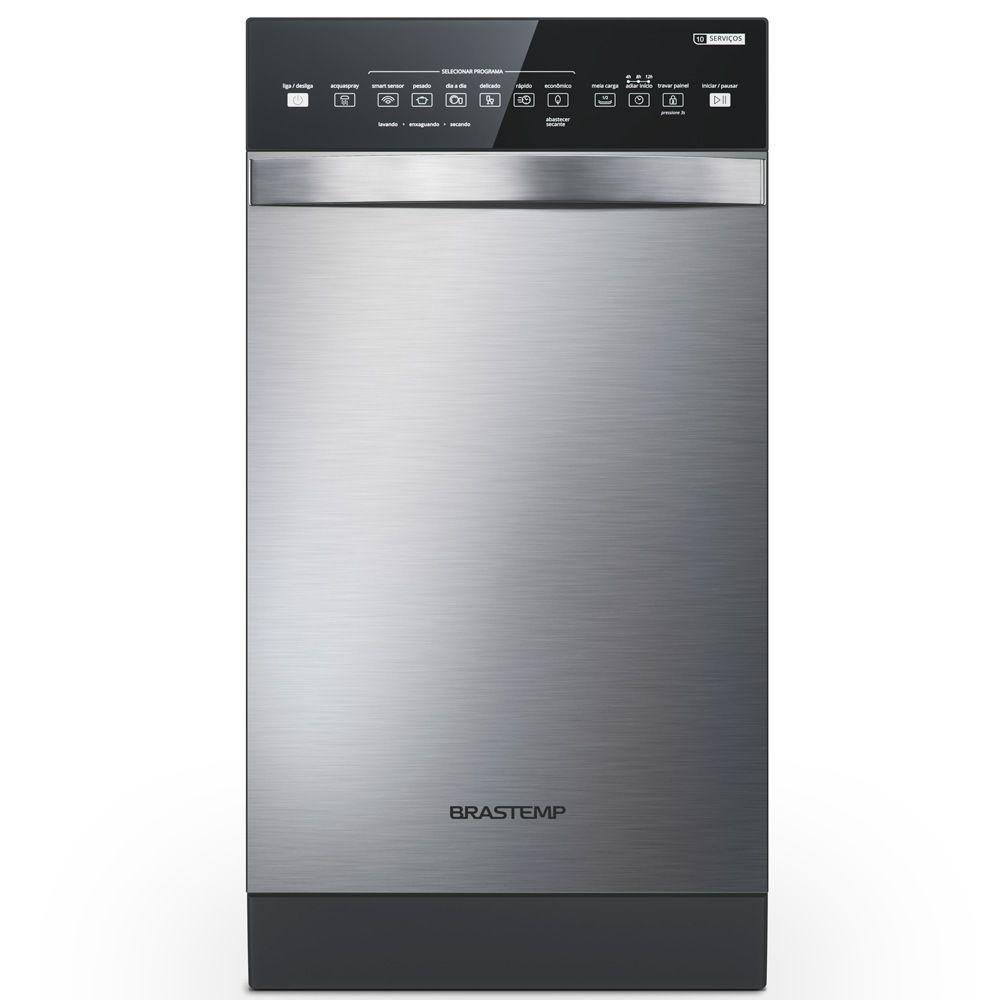 Lava-louça Brastemp Inox, 10 Serviços Ciclo Pesado - 220v | KaBuM!