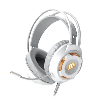Headset Gamer Kaster Usb Branco C/led Oex