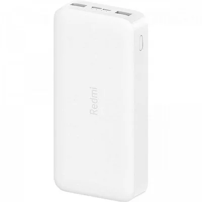Carregador Portátil 20000mah Fast Charge Power Bank Branco Xiaomi