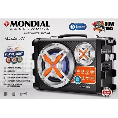 Caixa Amplificadora Mondial Mco07Usb Sd Bluetooth