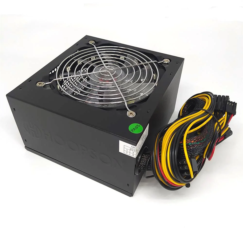 Imagem 2 de 5 do produto Fonte Hoopson ATX, 550W, Bivolt, RGB, Cooler Silencioso
