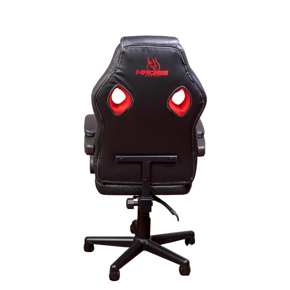 Cadeira Gamer Reclinável, Preta E Vermelha, Kross - KE-GC100