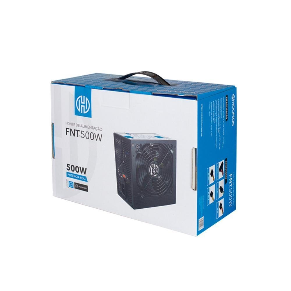 Imagem 2 de 3 do produto Fonte Hoopson Real, 500W, 115V e 230V - FNT-500W