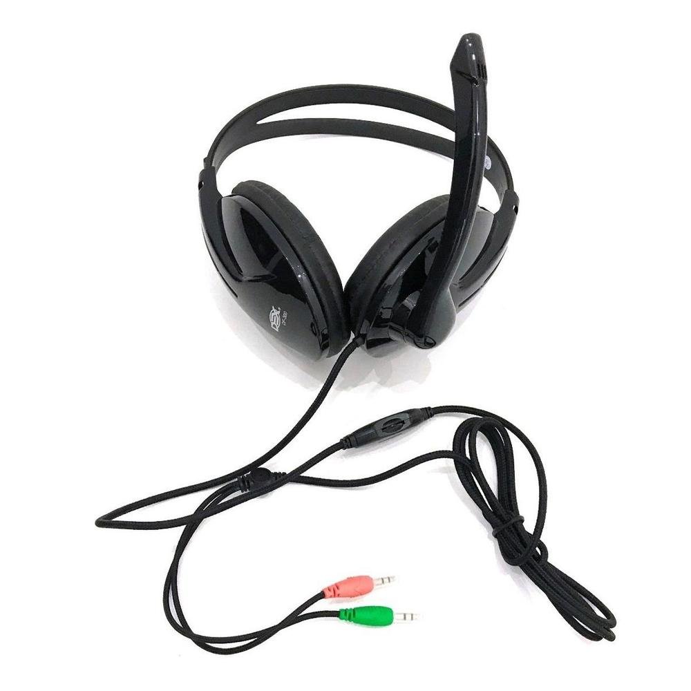Fone De Ouvido Com Microfone Headset P2 Pc E Notebook df-300 Dex DF-300  PRETO | KaBuM!
