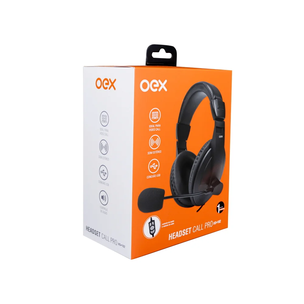 Imagem 2 de 5 do produto Headset Call Pro Usb Oex Hs102