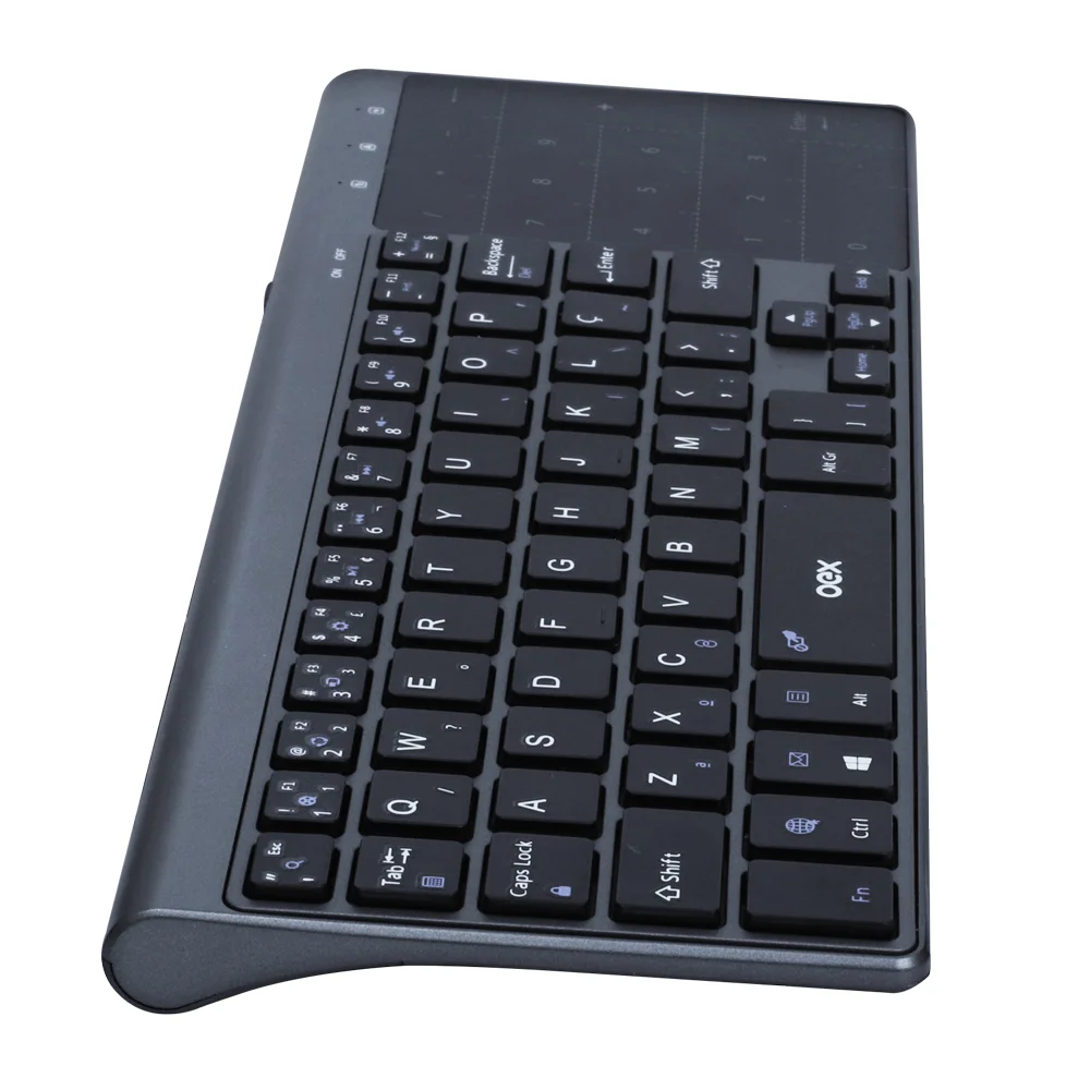Imagem 4 de 5 do produto Teclado Chumbo  Oex,Bluetooth, Premium Touch ABNT2