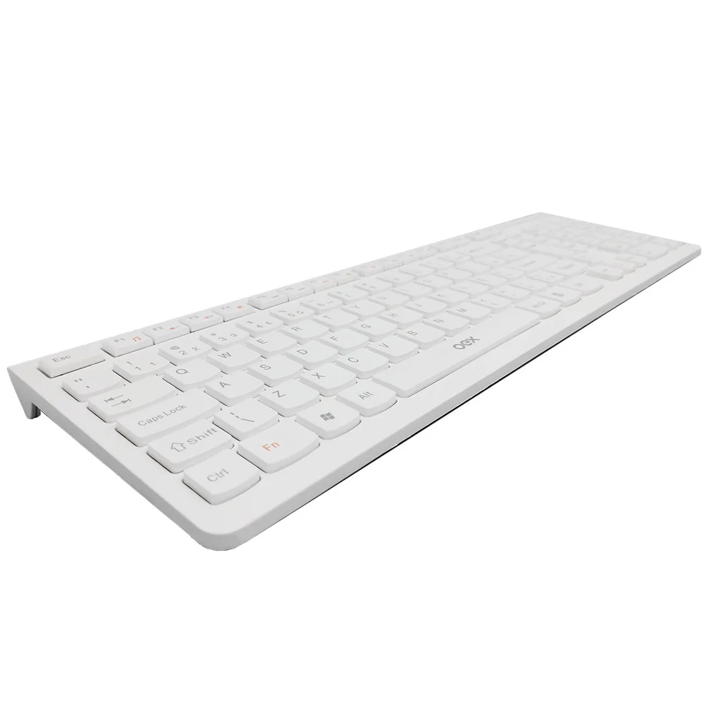 Imagem 4 de 4 do produto Teclado Flat Com Fio Tc300 Branco Abnt2 Oex