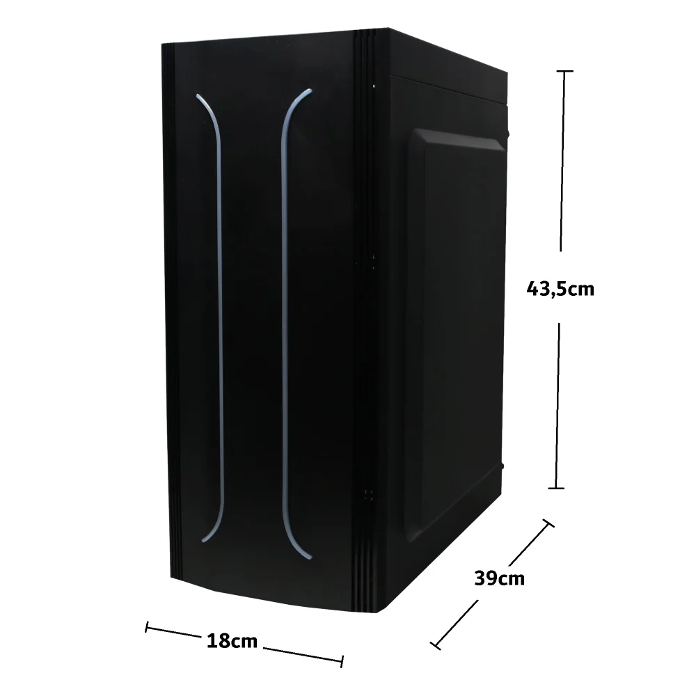 Imagem 2 de 5 do produto Gabinete Gamer Bluecase, Bg-011, Preto, S/ Fonte, LED RGB, USB 3.0 Frontal