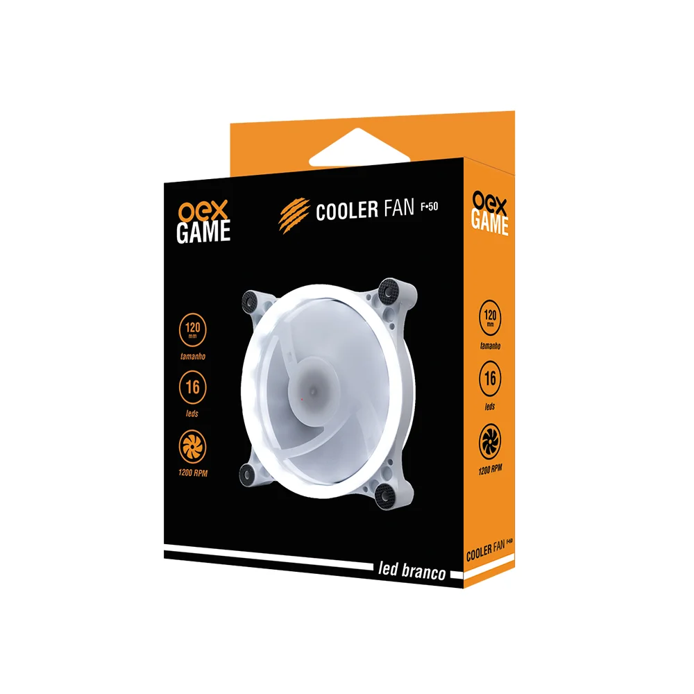 Imagem 3 de 4 do produto Cooler FAN OEX F50, 120mm, LED Branco