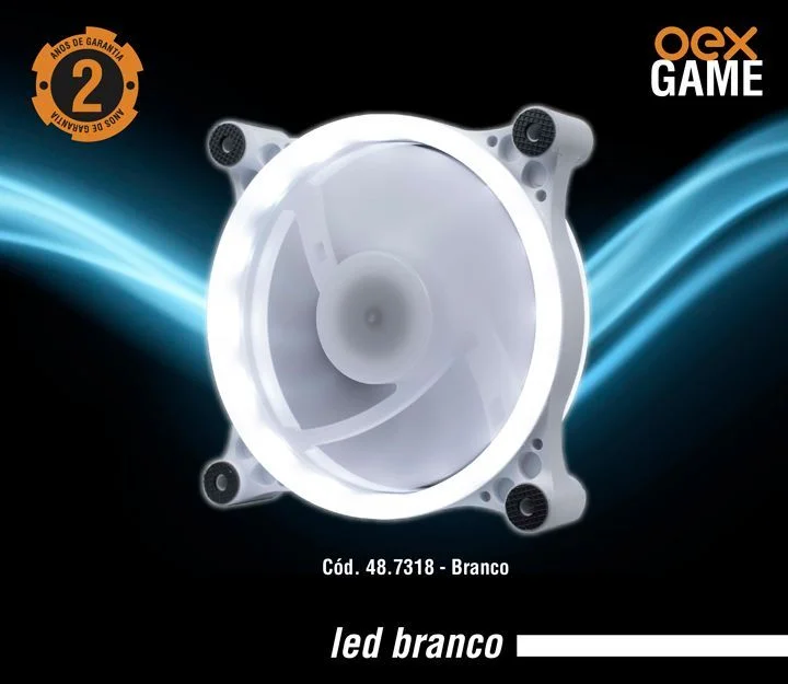 Imagem 4 de 4 do produto Cooler FAN OEX F50, 120mm, LED Branco