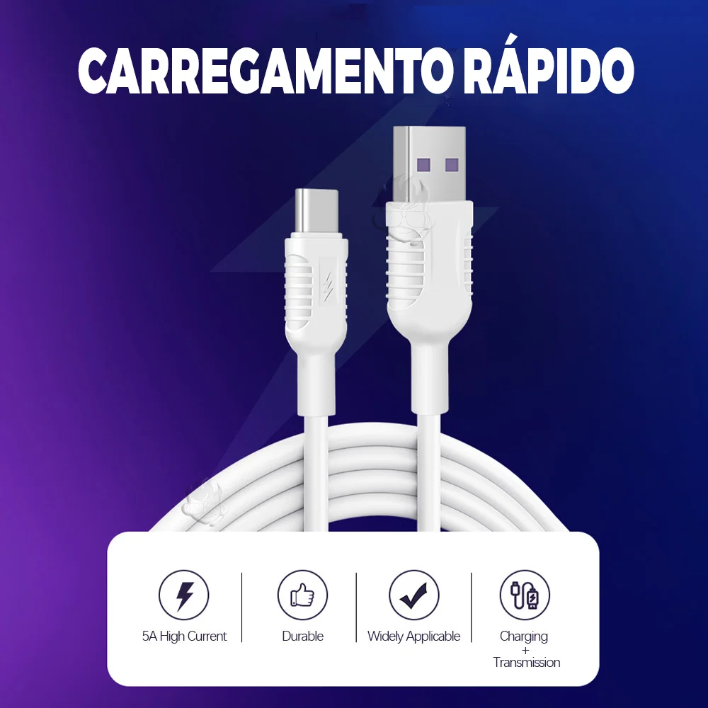 Imagem 2 de 5 do produto Cabo USB Type-C, Ebai Carregamento E Dados,  1m