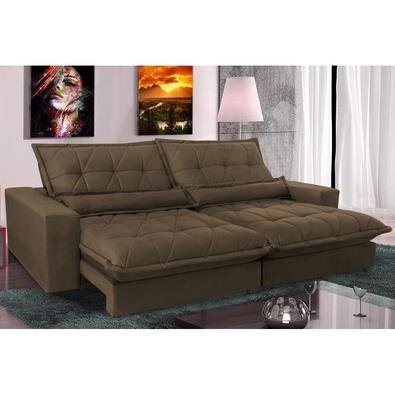 Chegou o Maravilhoso Sofá Retrátil e Reclinável Cama inBox Soft com Molas Ensacadas. O que o torna especial são assentos com molas ensacadas e espuma