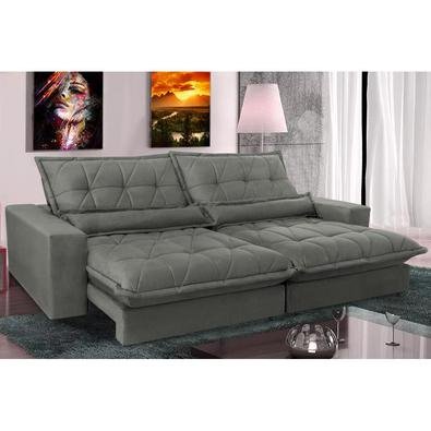 Chegou o Maravilhoso Sofá Retrátil e Reclinável Cama inBox Soft com Molas Ensacadas. O que o torna especial são assentos com molas ensacadas e espuma