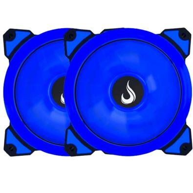 Kit 2 Cooler Fan Rise Mode Galaxy G1 - Led 120mm Azul