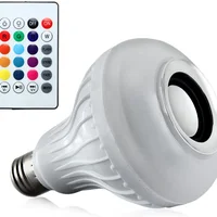 Lâmpada LED Partyball 12W, RGB, Caixa de Som, Bluetooth, 2 Em 1, MP3, Musicbulb