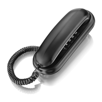 Telefone Gôndola TCF 1000, Preto, Compatível C/ Centrais Públicas E Pabx, Função Flash E Redial