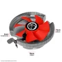 Cooler Para Processador Rise Mode Universal, Intel e AMD, 1155/1151/AM4/ AM3