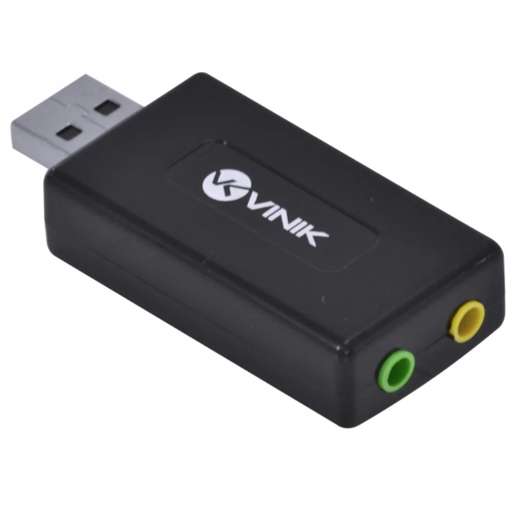 Imagem 2 de 5 do produto Placa De Som Externa USB, Vinik Ausb71, Som Virtual 7.1