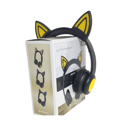 Fone Ouvido Headphone Orelha De Gato C/glitter