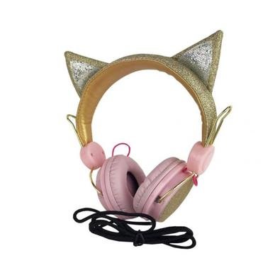 Fone Ouvido Headphone Orelha De Gato C/glitter