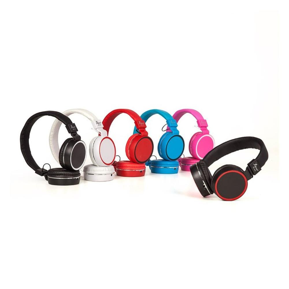 Imagem 2 de 4 do produto Fone De Ouvido C/microfone Dobravel P2 Kp-421 - Preto/verm