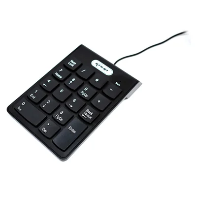 Teclado Numérico Com Fio USB 2.0 Knup 18 Teclas Plug and Play Preto Notebook PC - KP-2003A