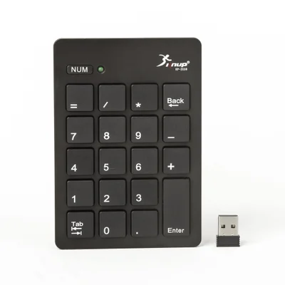 Teclado Usb Numerico Notebook 2.4 Sem Fio 20 Teclas Kp-2038