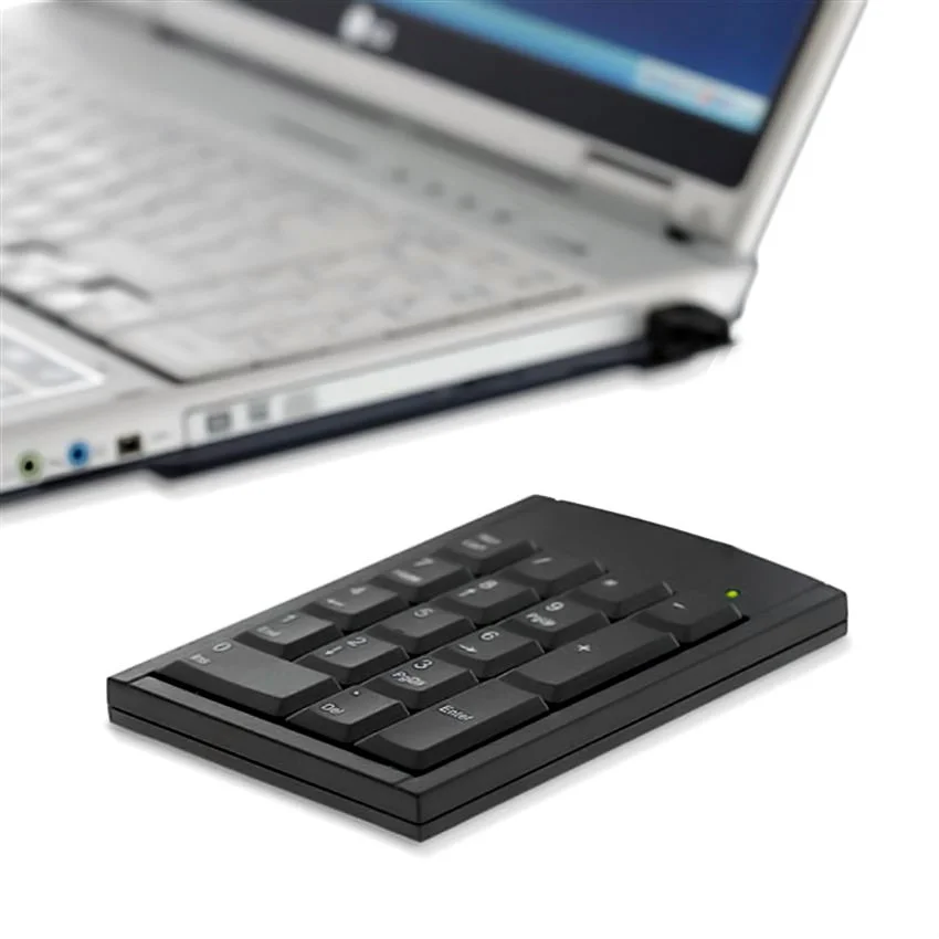 Imagem 2 de 5 do produto Teclado Usb Numerico Notebook 2.4 Sem Fio 20 Teclas Kp-2038