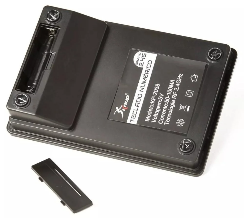 Imagem 3 de 5 do produto Teclado Usb Numerico Notebook 2.4 Sem Fio 20 Teclas Kp-2038