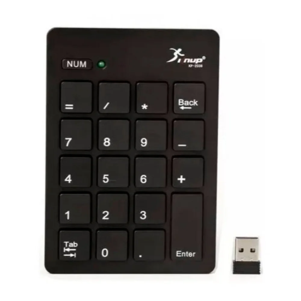 Imagem 4 de 5 do produto Teclado Usb Numerico Notebook 2.4 Sem Fio 20 Teclas Kp-2038