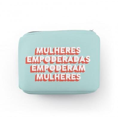 Bolsa de Medicamentos Mulheres Empoderadas Neoprene com Zíper