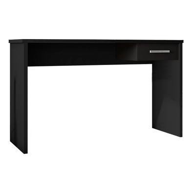 Mesa Para Escritório Gran Belo Home Office Com Gaveta Emma Preto Texturizado
