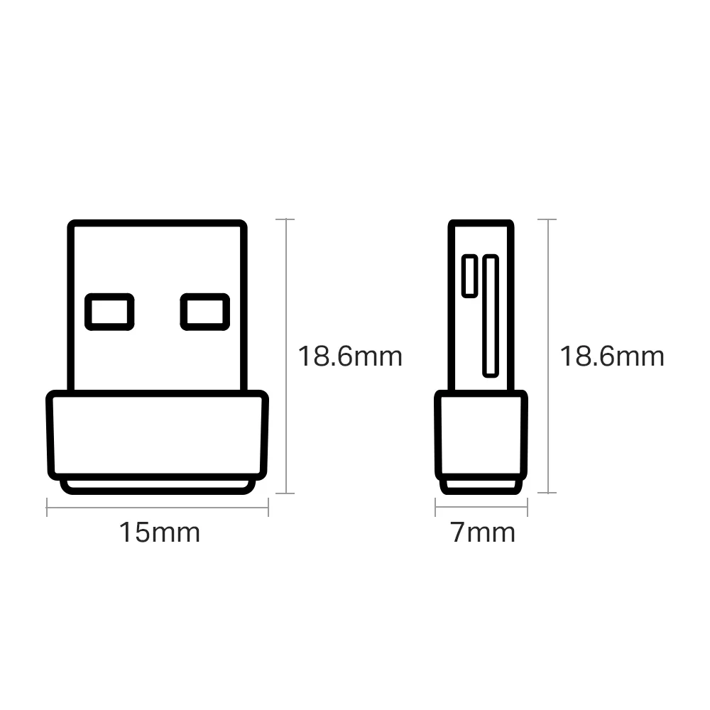 Imagem 5 de 5 do produto Adaptador TP-Link, USB Nano, Archer T2U Nano - AC600