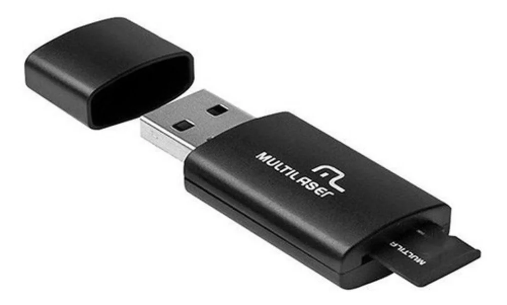 Imagem 2 de 5 do produto Pen Drive 64GB Multi Mc164 2 Em 1 Leitor USB E Cartão De Memória Classe 10