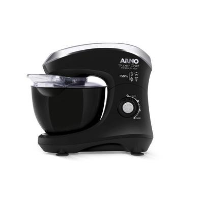 Batedeira Planetária Arno Superchef Inox 750w Preta Km11 - 220v
