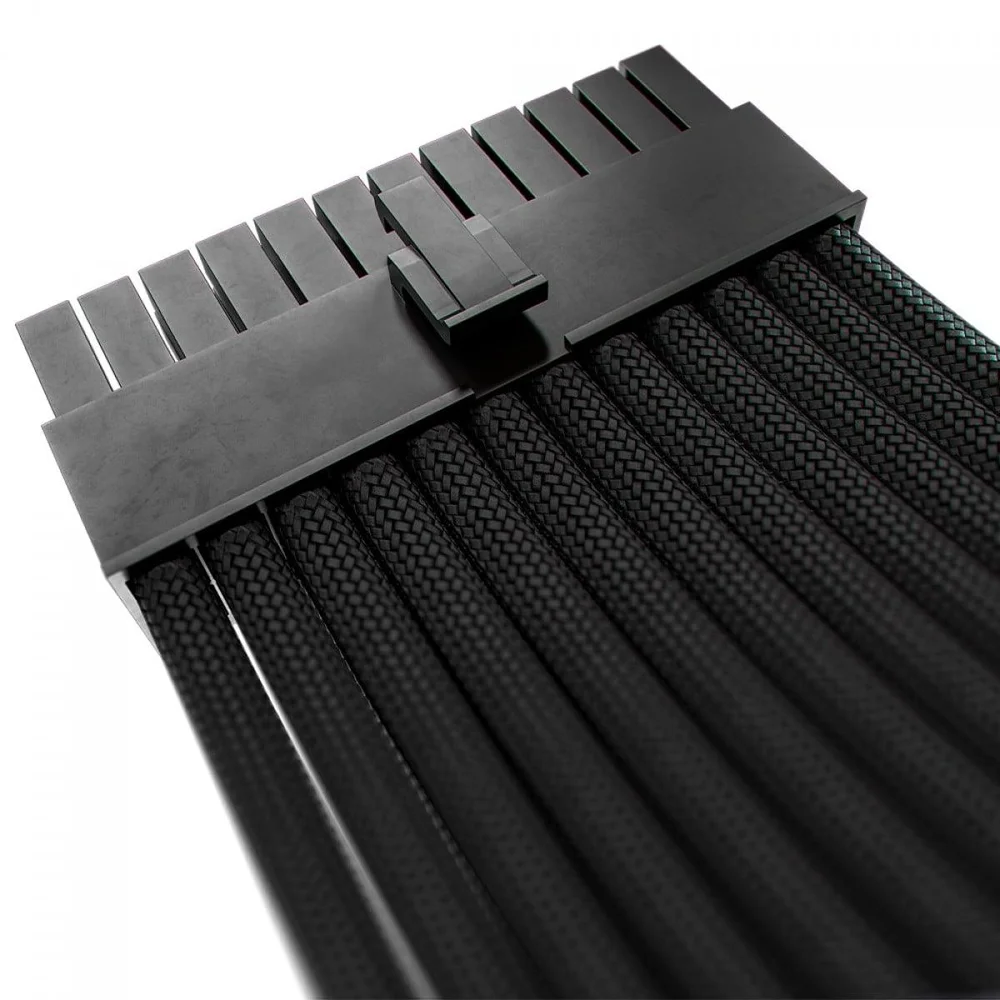 Imagem 2 de 5 do produto Cabos Extensores Sleeved Rise Mode, 30cm, Banhado A Ouro, Preto, Rm-sl-fb