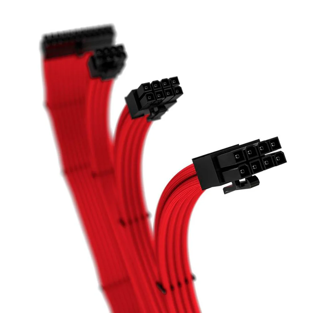 Imagem 4 de 5 do produto Cabo Sleeved Rise Mode Full Red Vermelho 4 Kit RM-SL-FR 30cm