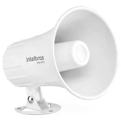 Sirene Magnética Alarme/cerca 120db Sir3000 Intelbras Branca