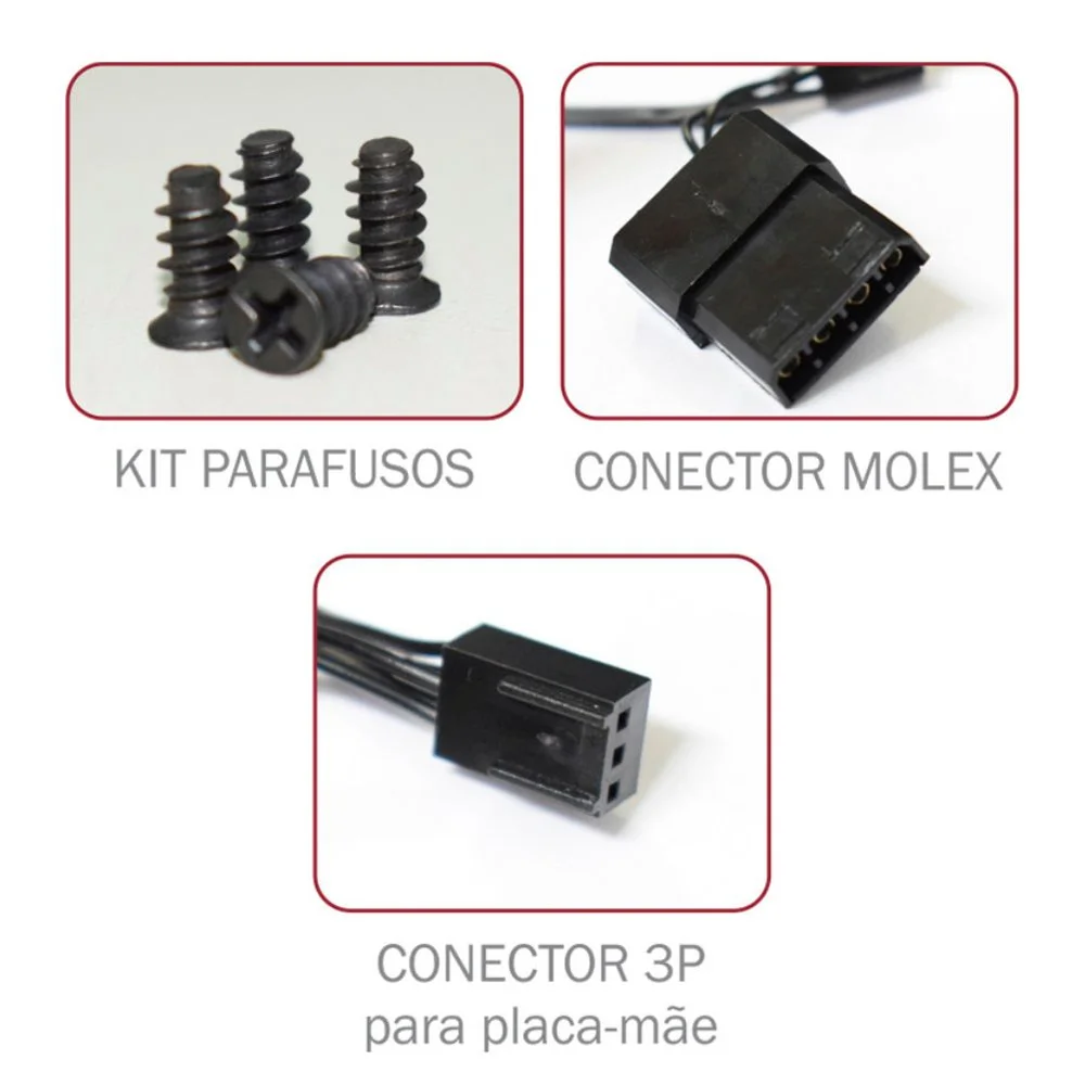 Cooler FAN K-MEX, 120mm, Ring LED - AF-CAH1 7